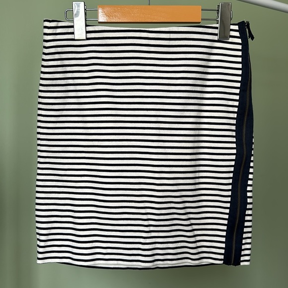 MADEWELL Eventide Striped Zip Mini Skirt Size Small - Picture 3 of 8